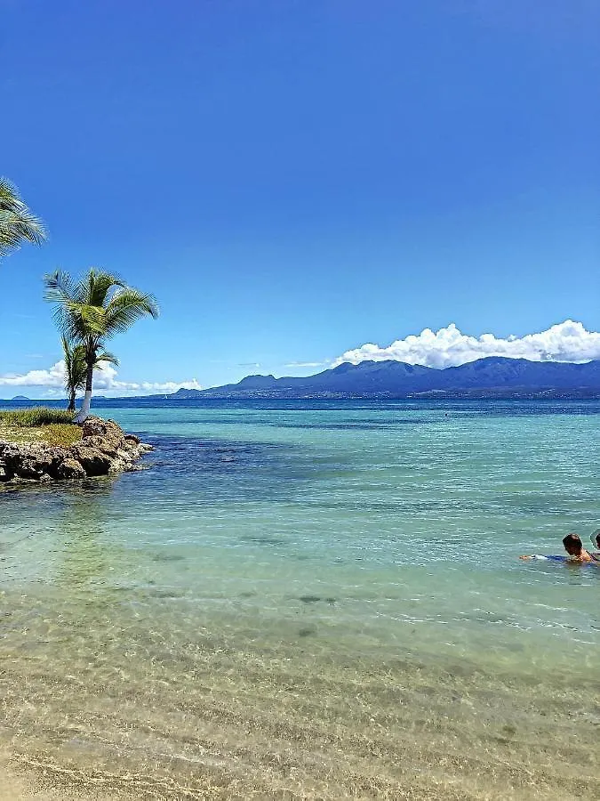 Appartement Bord De Mer Tres Fonctionnel -Acces Direct Plage & Vue Mer Exceptionnelle 0*, Le Gosier (Grande-Terre)